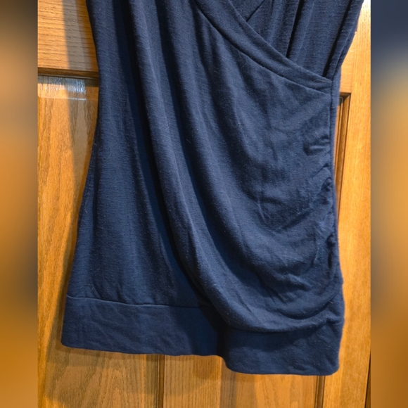 Vanity, Women's size Medium, Top, Navy, Short Sleeve, Perfect Shape, Rayon - Picture 2 of 8
